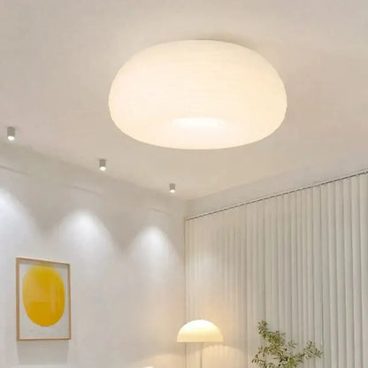 Soft cream apple paper pendant light bedroom cloud lantern