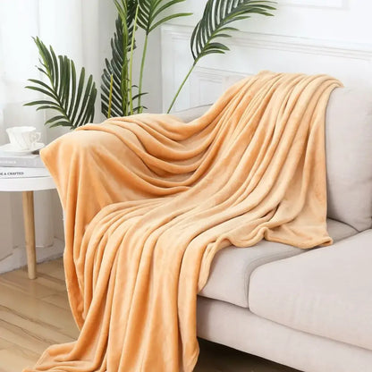 Soft gray cozy flannel warm blanket bedroom plush shawl