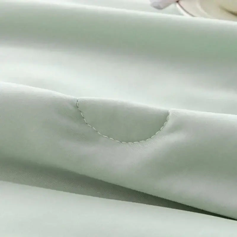 Soft mint green cooling quilt bedroom quilted comforter