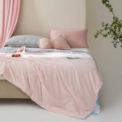 Soft mint green cooling quilt bedroom quilted comforter
