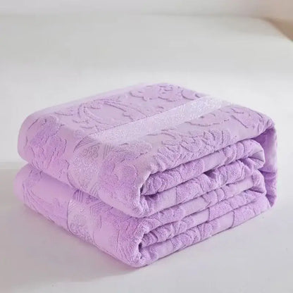Soft pastel cotton jacquard towel blanket bedroom sofa cover