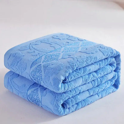 Soft pastel cotton jacquard towel blanket bedroom sofa cover