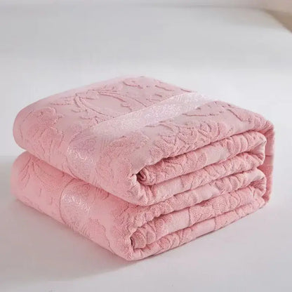 Soft pastel cotton jacquard towel blanket bedroom sofa cover