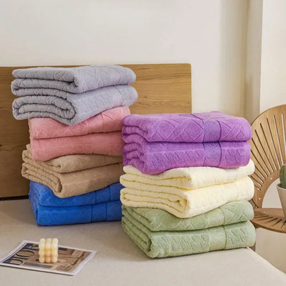 Soft pastel cotton jacquard towel blanket bedroom sofa cover