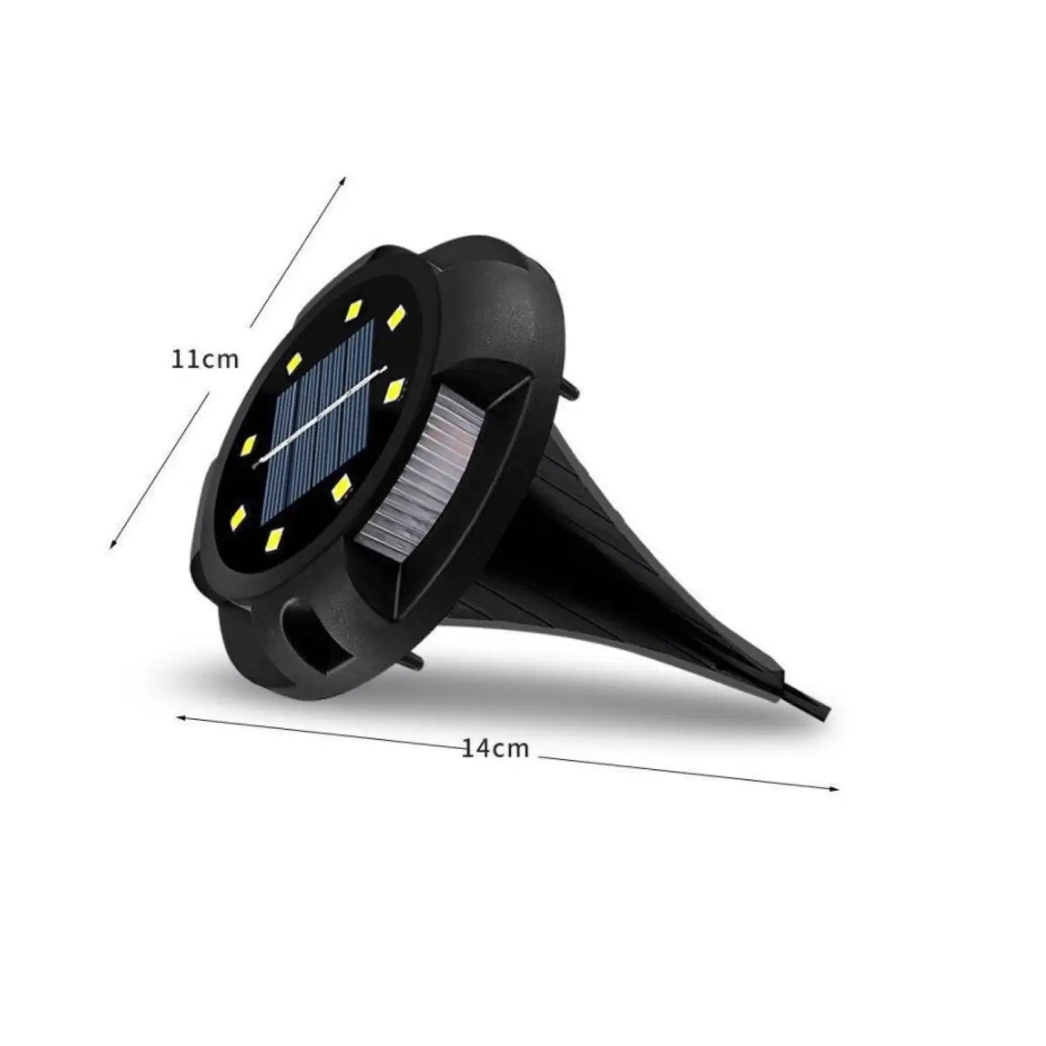 Solar Ground Lights with Bright LEDs for Garden and Pathways