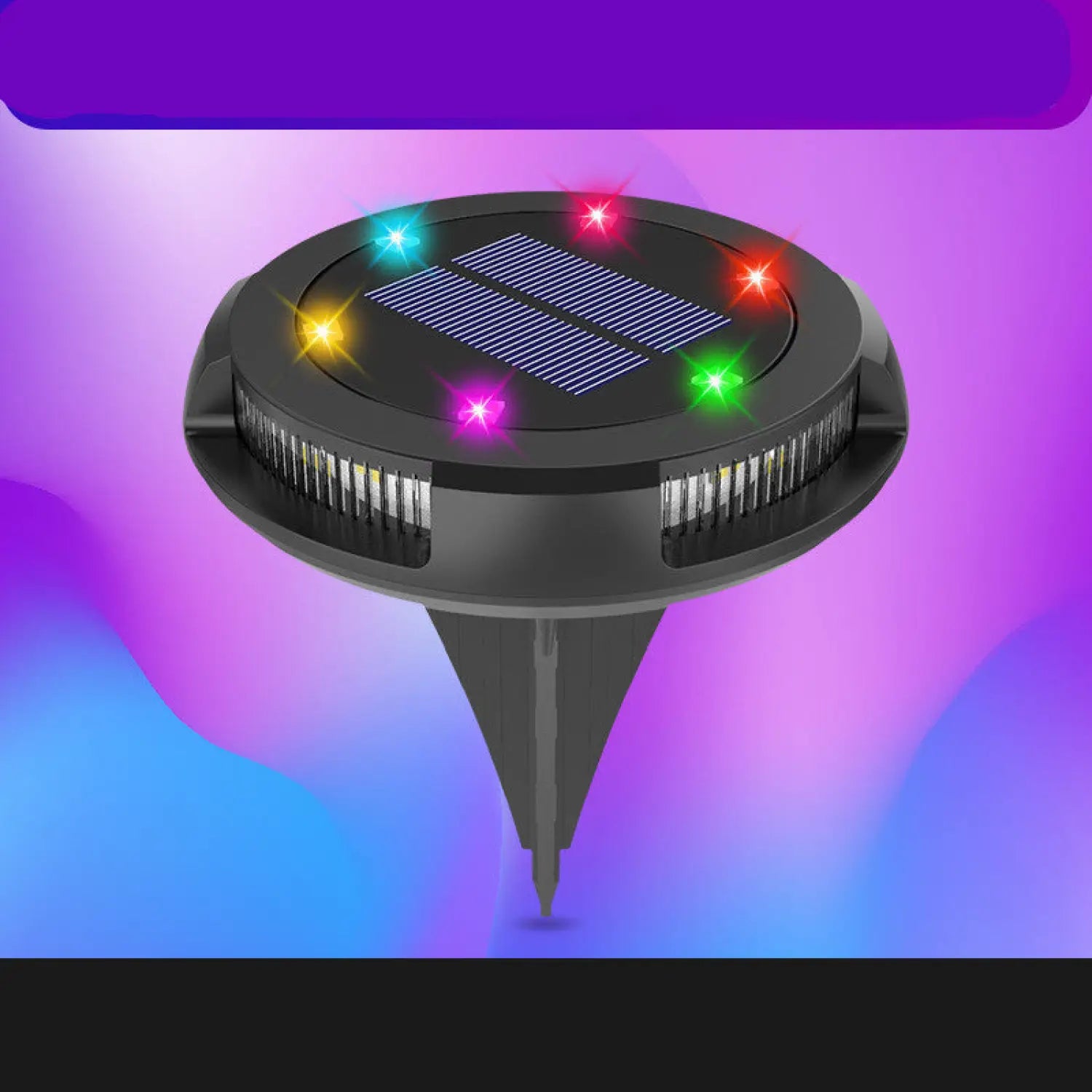 Solar Ground Lights with Bright LEDs for Garden and Pathways