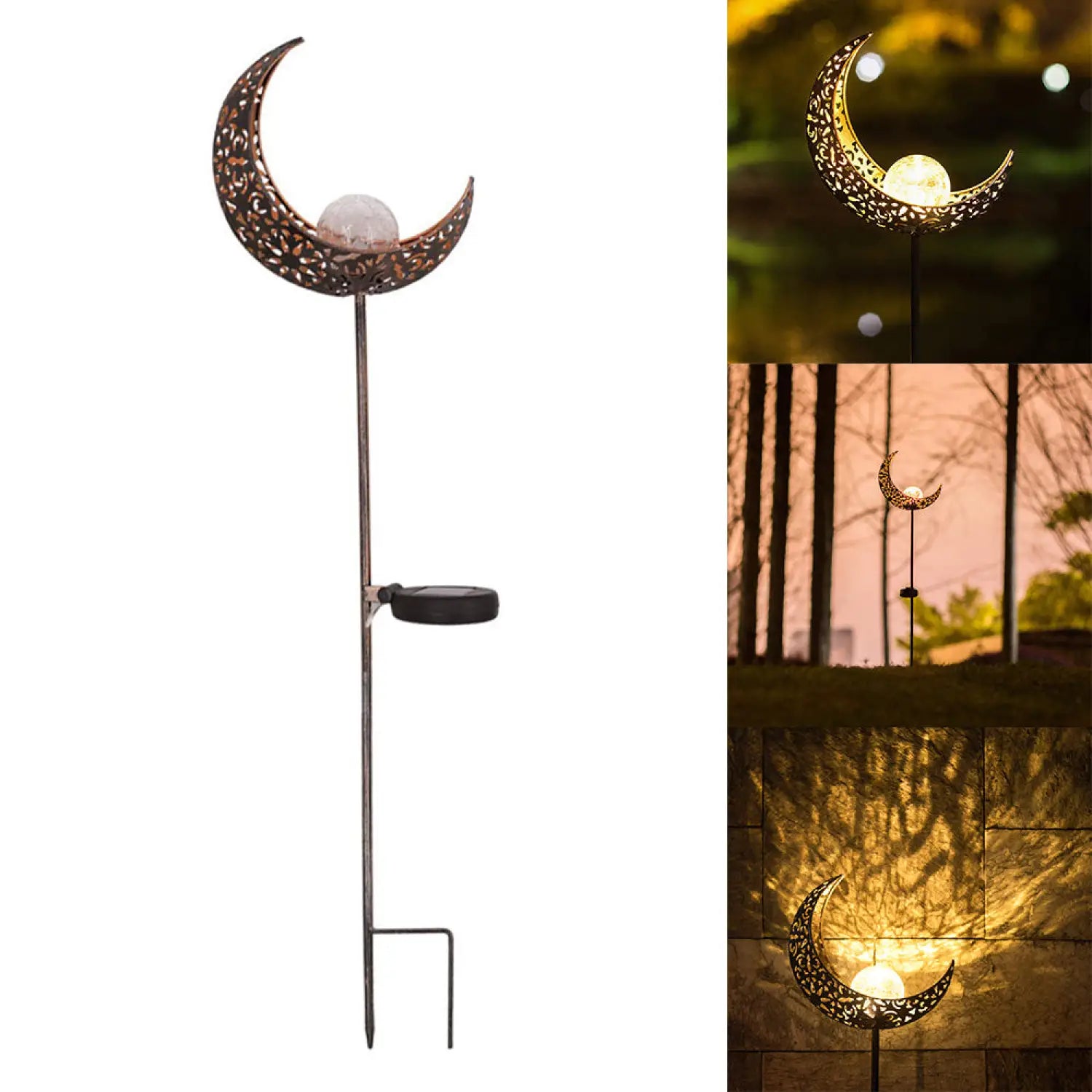 Solar LED Lamps with Waterproof & Flame Effect for Outdoor Garden Lighting