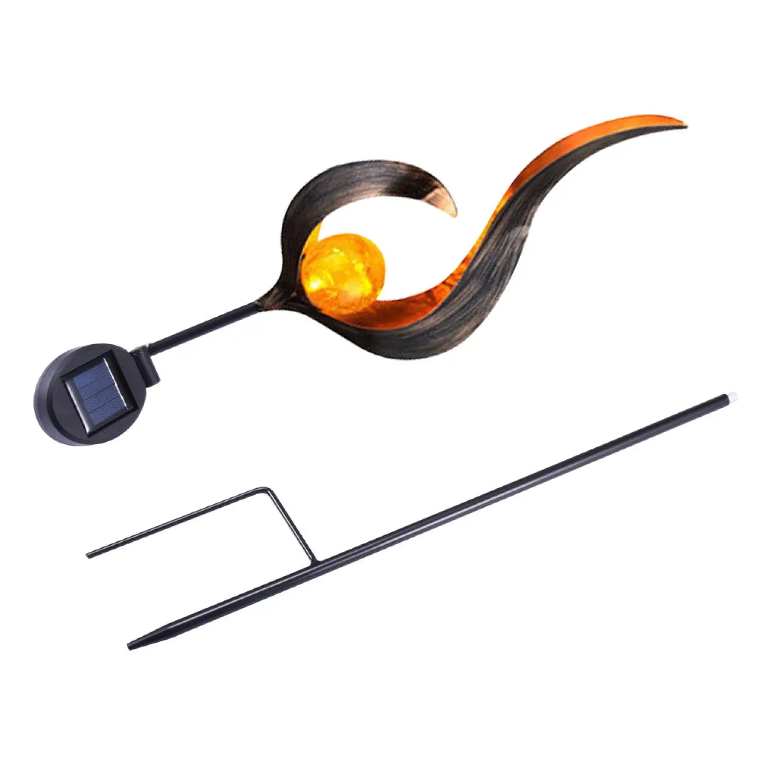 Solar LED Lamps with Waterproof & Flame Effect for Outdoor Garden Lighting