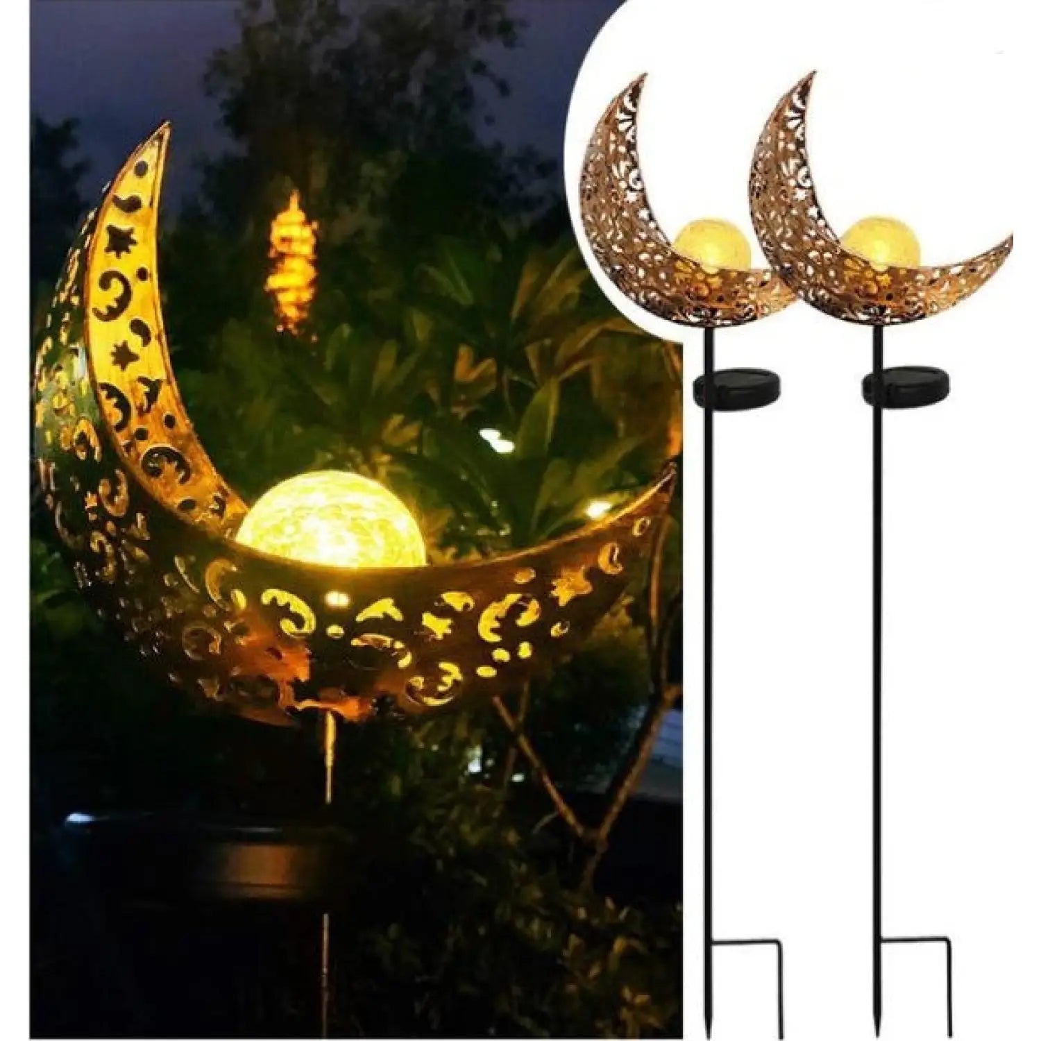 Solar LED Lamps with Waterproof & Flame Effect for Outdoor Garden Lighting