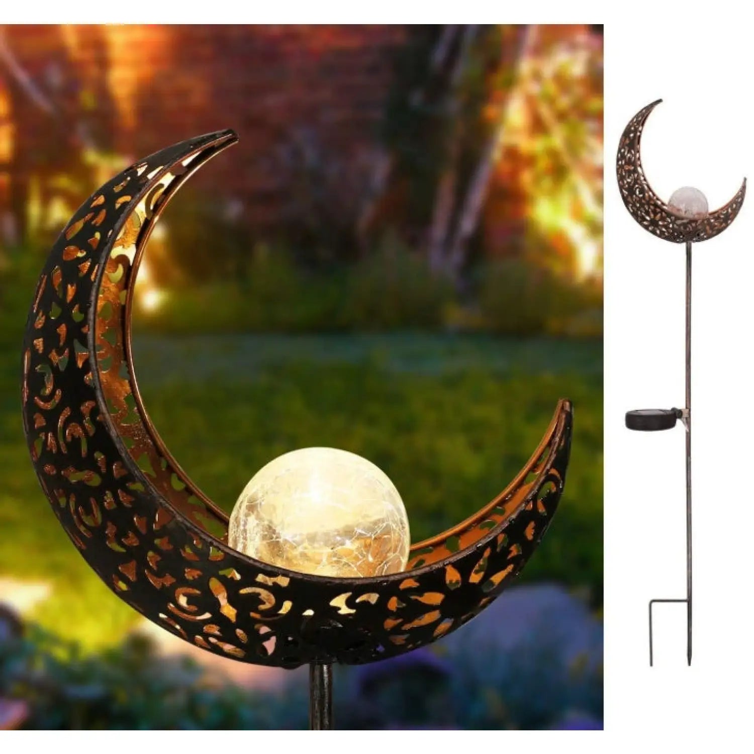 Solar LED Lamps with Waterproof & Flame Effect for Outdoor Garden Lighting