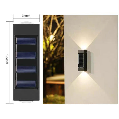 DecorBites™ Solar LED Outdoor Wall Lights for Garden & Patio
