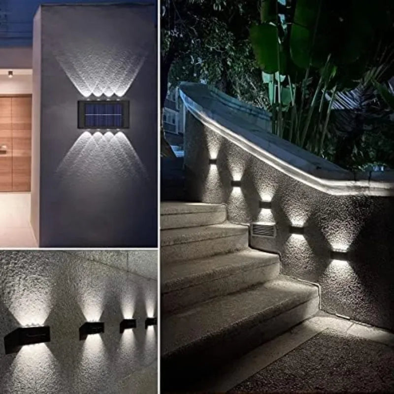 DecorBites™ Solar LED Outdoor Wall Lights for Garden & Patio