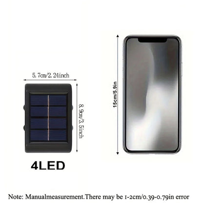 DecorBites™ Solar LED Outdoor Wall Lights for Garden & Patio