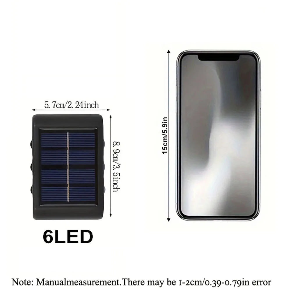 DecorBites™ Solar LED Outdoor Wall Lights for Garden & Patio