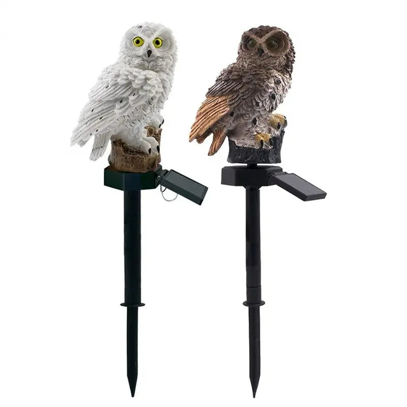 DecorBites™ Solar Owl Garden Light - Decorative, Waterproof LED