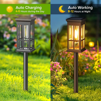 DecorBites™ Solar Pathway Lights - Bright Outdoor Lights