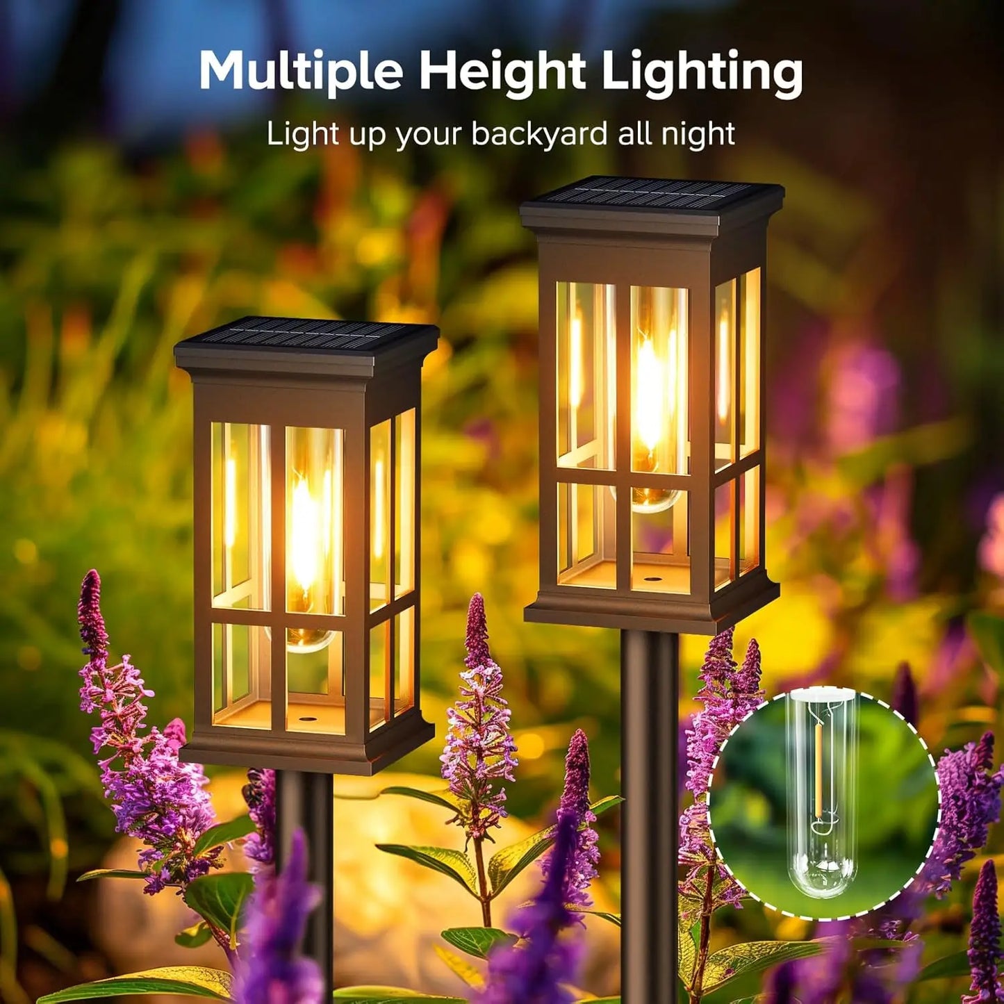 DecorBites™ Solar Pathway Lights - Bright Outdoor Lights
