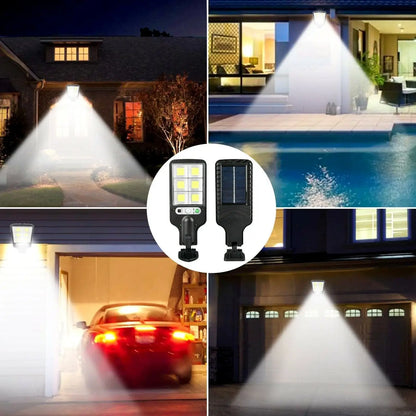 Solar Powered Light Outdoor with PIR Motion Sensor, 72-LED & Weatherproof