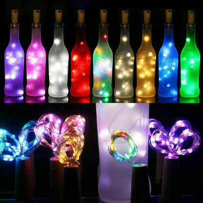 DecorBites™ Solar Wine Bottle Fairy Lights - Home Decoration