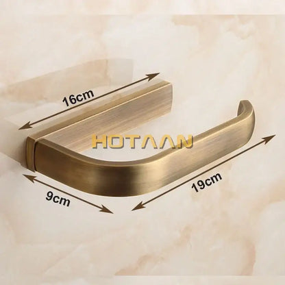 Solid brass finish toilet paper holder bathroom accessory