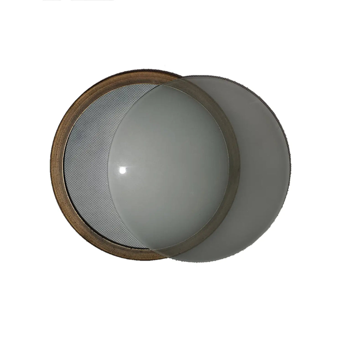 Solid Brass Flat PAR36 In-ground Well Light Cover Kit