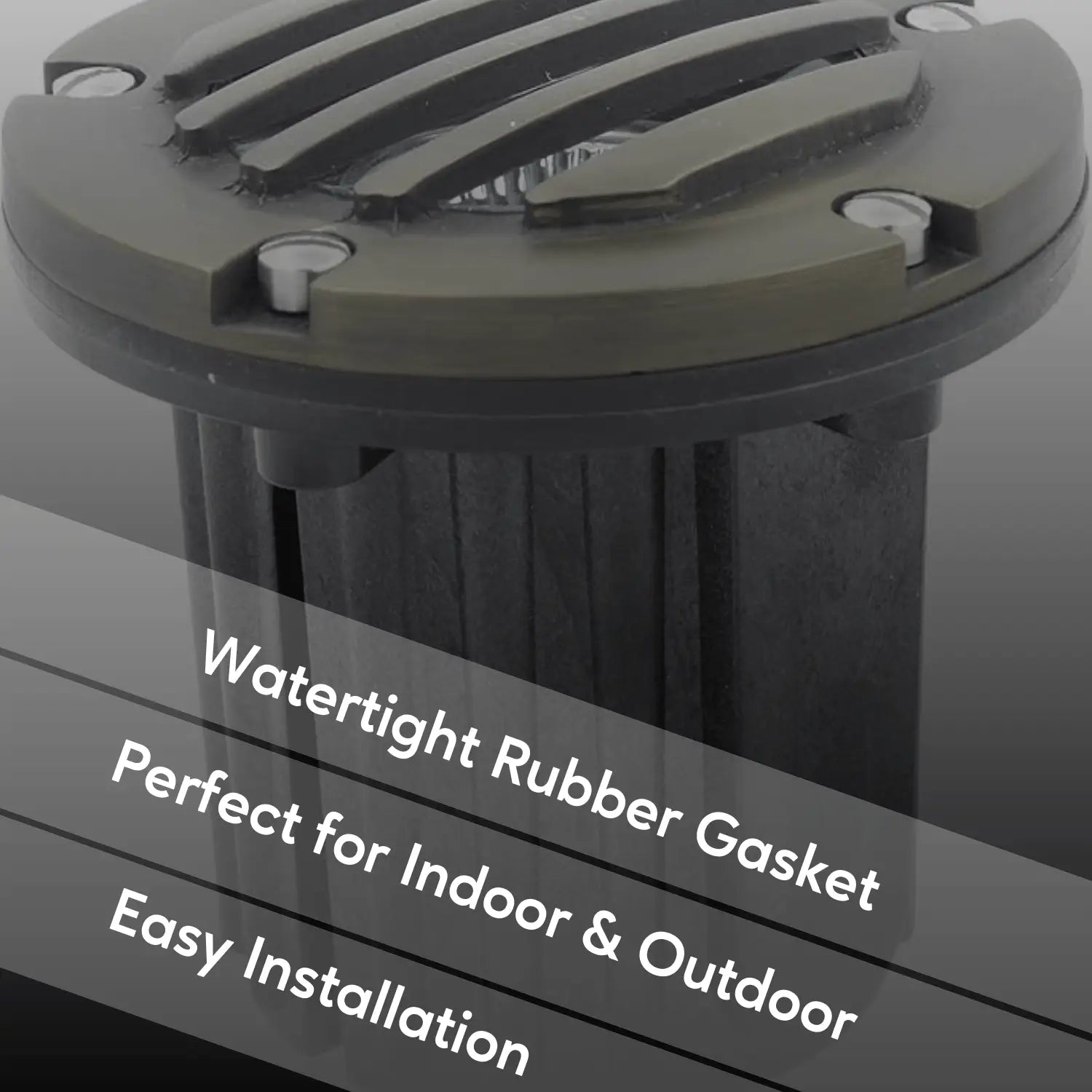 Solid Brass MR16 In-Ground Light Well Cover Kit