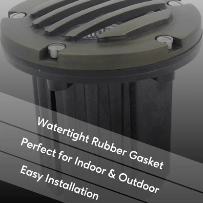 Solid Brass MR16 In-Ground Light Well Cover Kit