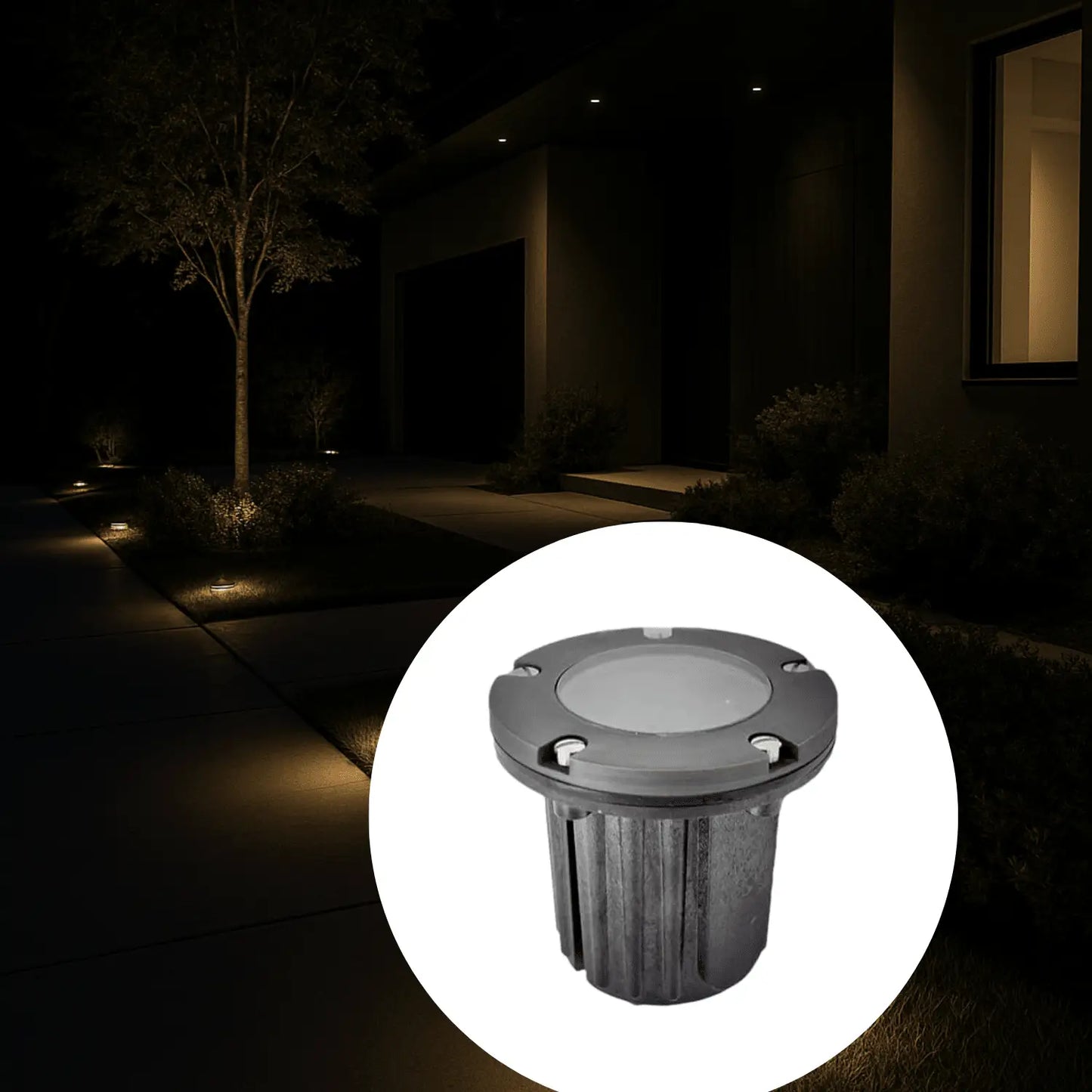 Solid Brass MR16 In-ground Well Light Cover Kit