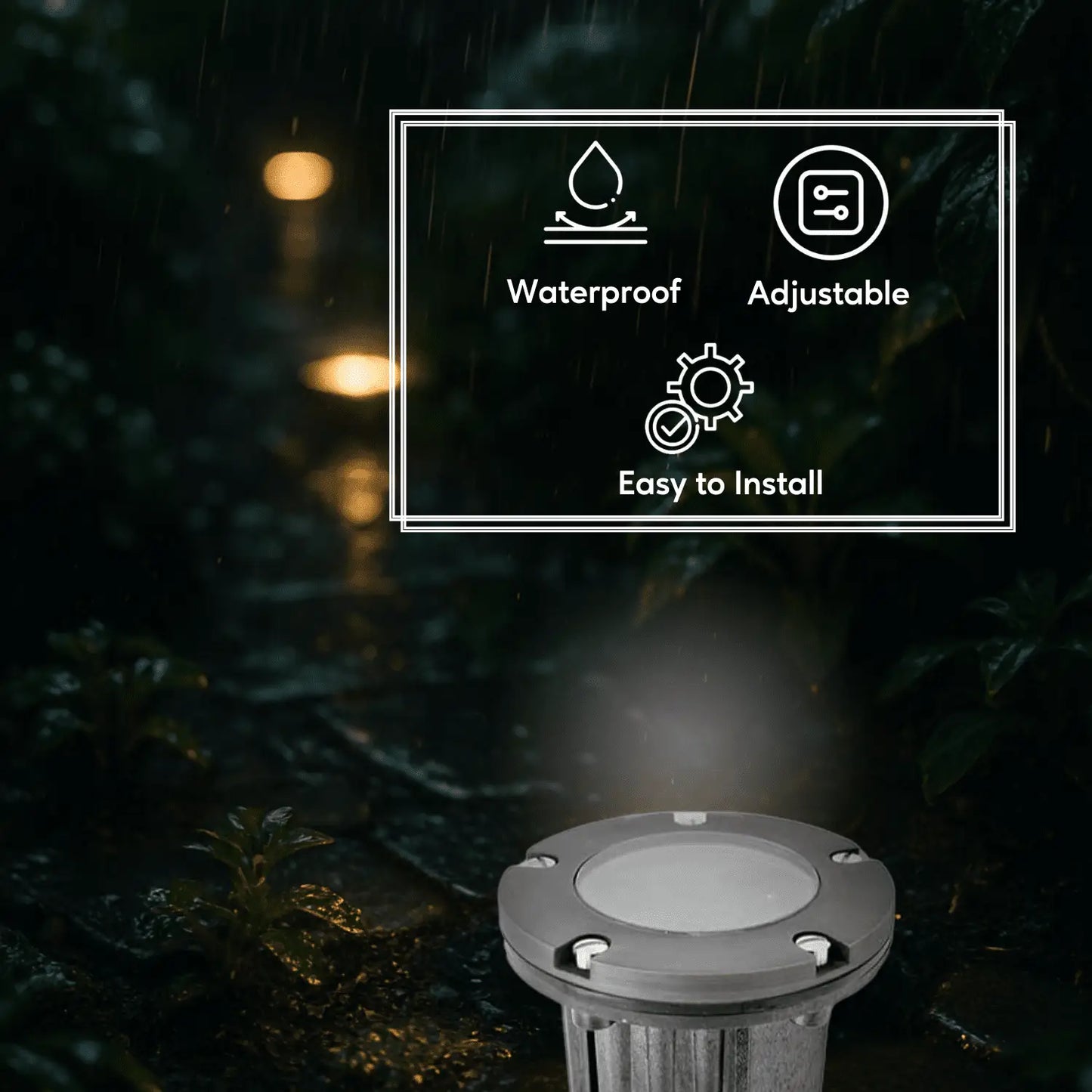 Solid Brass MR16 In-ground Well Light Cover Kit