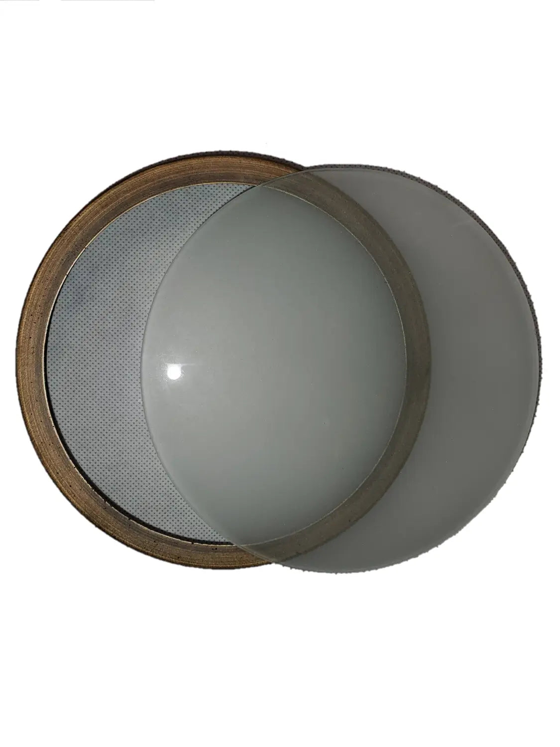Solid Brass Flat PAR36 In-ground Well Light Cover Kit