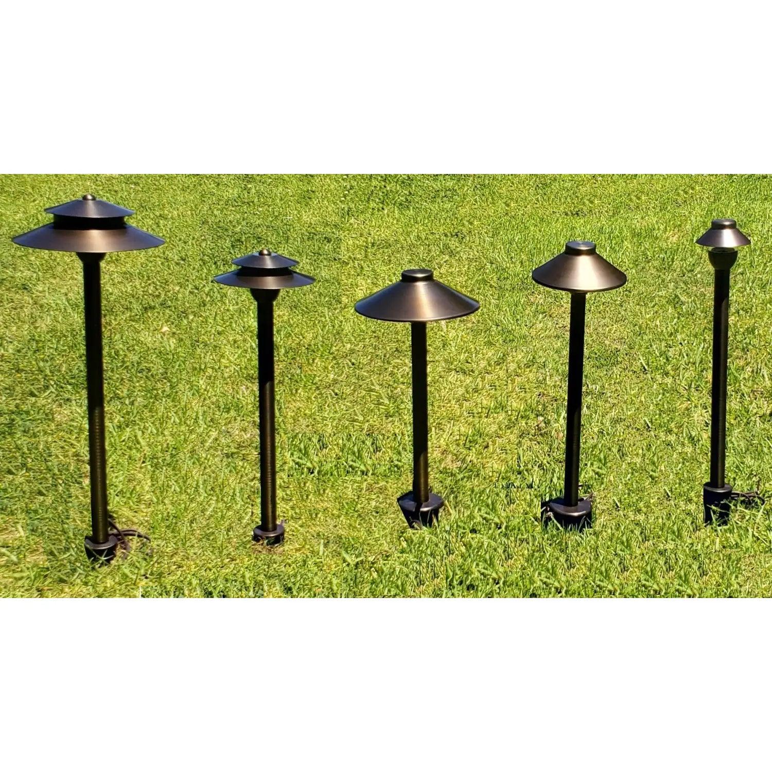 Solid Brass Path Lighting Stem | G4 Bi-Pin Socket with Wire Lead