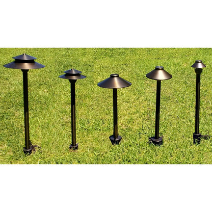 Solid Brass Path Lighting Stem | G4 Bi-Pin Socket with Wire Lead