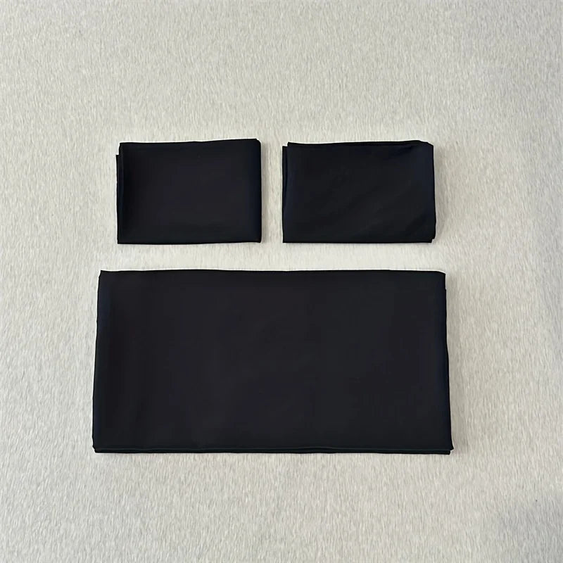 DecorBites™ Solid Color Brushed Duvet Cover Set