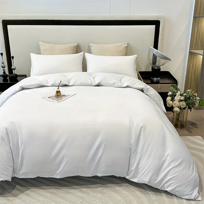 DecorBites™ Solid Color Brushed Duvet Cover Set