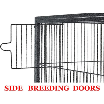DecorBites™ Spacious Double Bird Cage with Breeding Dividers