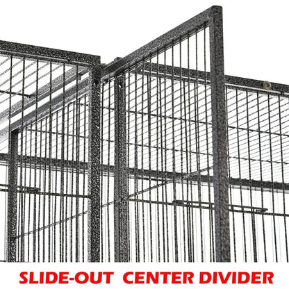 DecorBites™ Spacious Double Bird Cage with Breeding Dividers