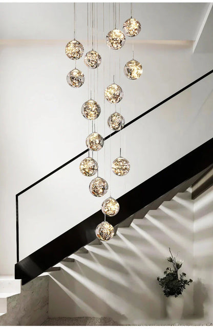 DecorBites™ Spiral Crystal Ball Chandelier Light - Free Shipping