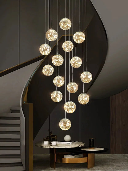 DecorBites™ Spiral Crystal Ball Chandelier Light - Free Shipping