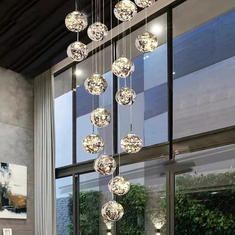 DecorBites™ Spiral Crystal Ball Chandelier Light - Free Shipping