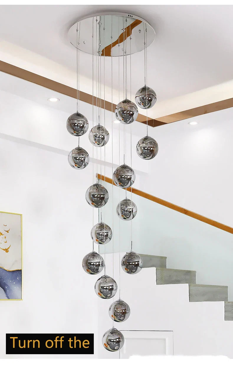 DecorBites™ Spiral Crystal Ball Chandelier Light - Free Shipping