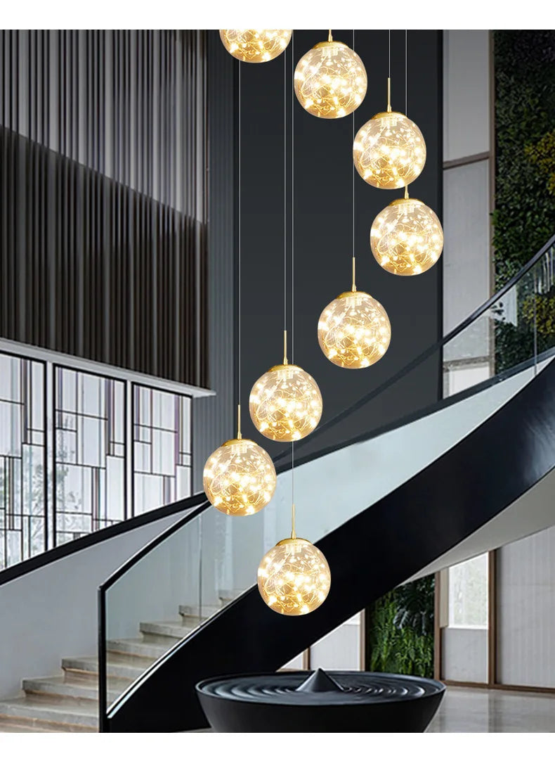 DecorBites™ Spiral Crystal Ball Chandelier Light - Free Shipping