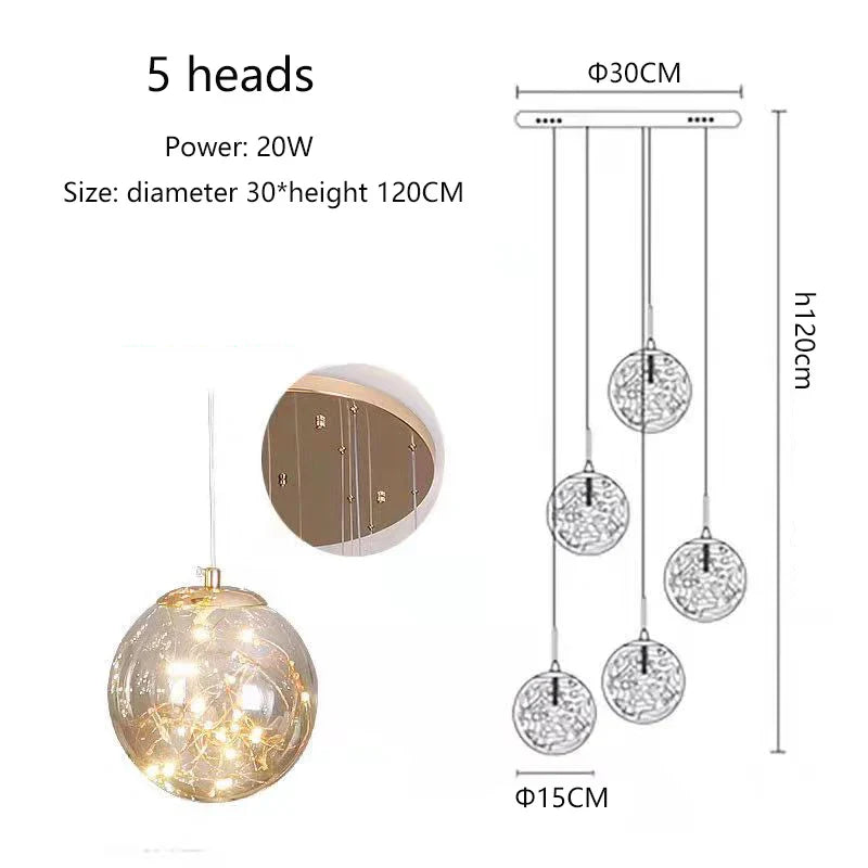 DecorBites™ Spiral Crystal Ball Chandelier Light - Free Shipping