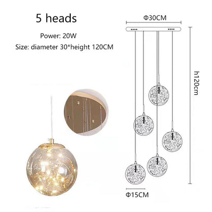 DecorBites™ Spiral Crystal Ball Chandelier Light - Free Shipping