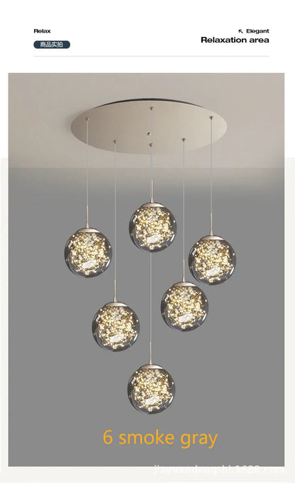 DecorBites™ Spiral Crystal Ball Chandelier Light - Free Shipping