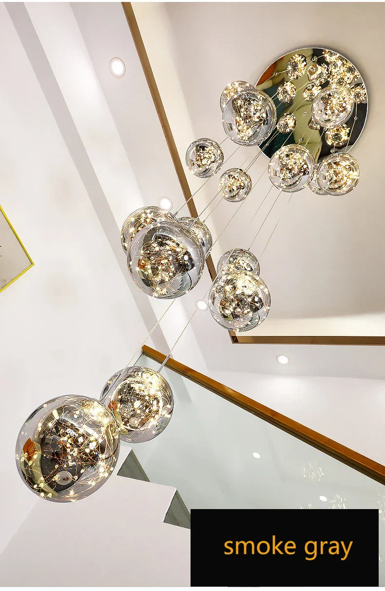 DecorBites™ Spiral Crystal Ball Chandelier Light - Free Shipping