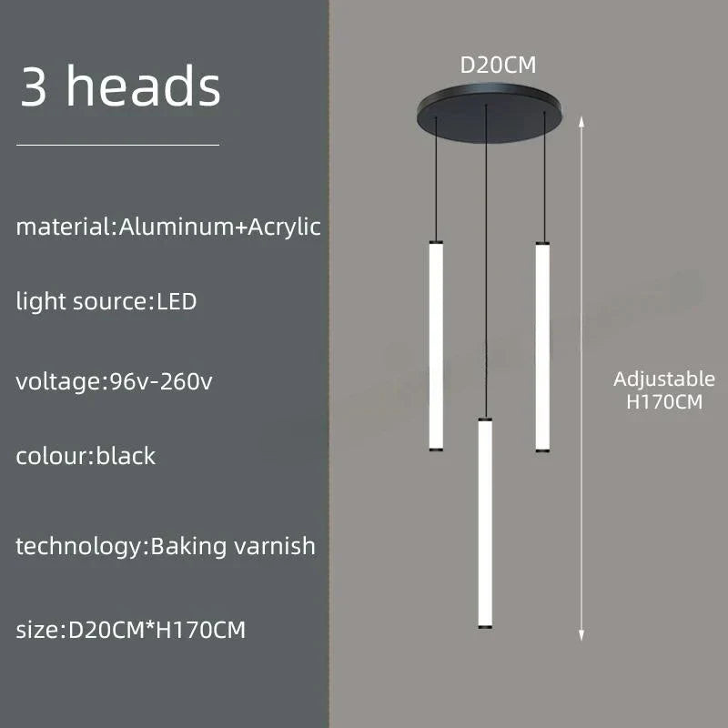 DecorBites™ Spiral LED Ceiling Chandelier for Home Decor