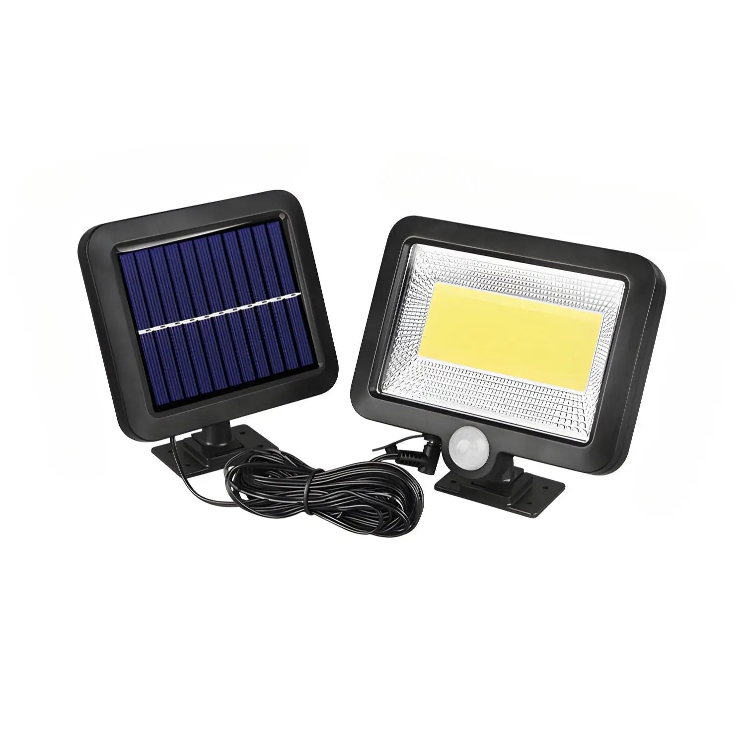 Split LED Solar Wall Light with Motion Sensor & Remote for Outdoor