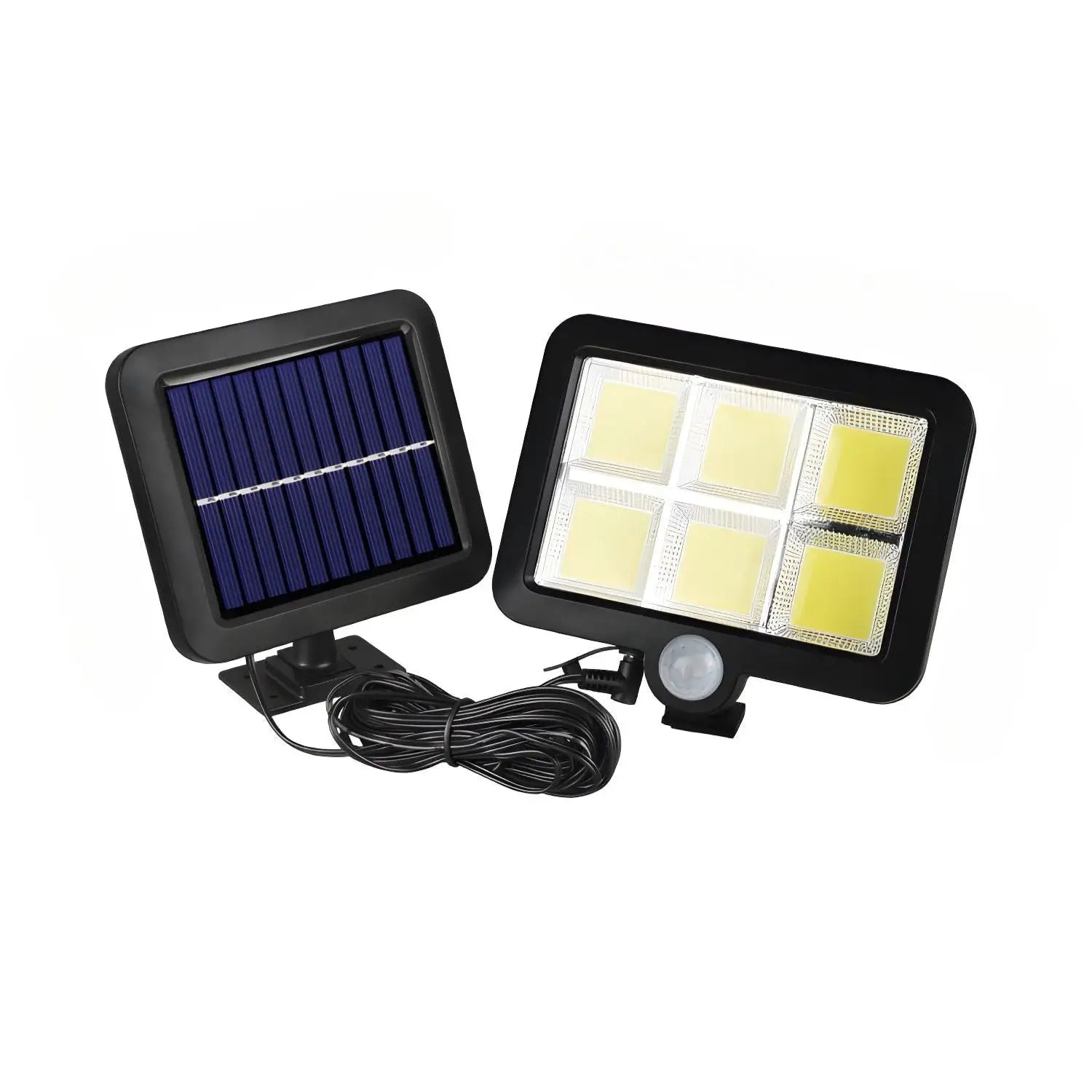 Split LED Solar Wall Light with Motion Sensor & Remote for Outdoor