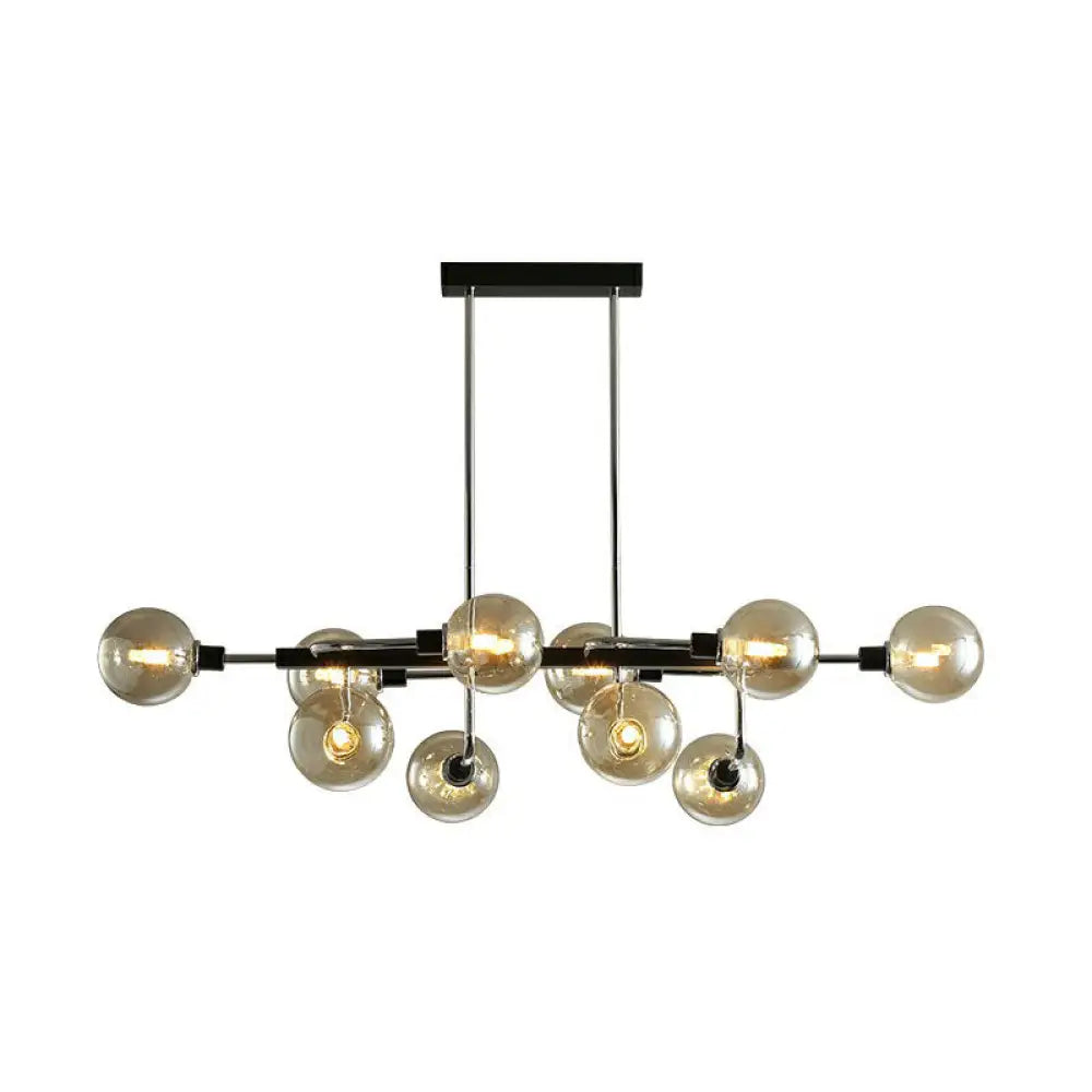DecorBites™ Sputnik Hanging Island Light - Minimalist Glass Ball Pendant for Dining Room