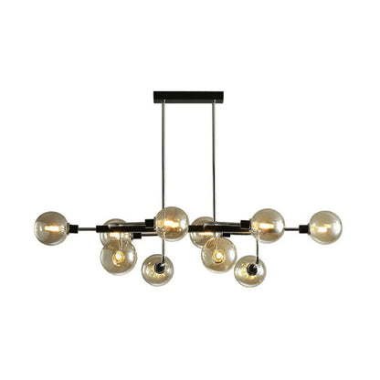 DecorBites™ Sputnik Hanging Island Light - Minimalist Glass Ball Pendant for Dining Room